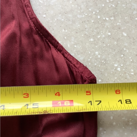 York Street Dress Size Small Wine Red High Neck Asymmetrical Hem Sleeveless - Picture 10 of 14